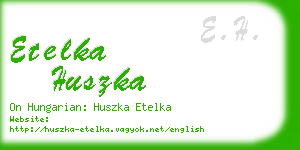 etelka huszka business card